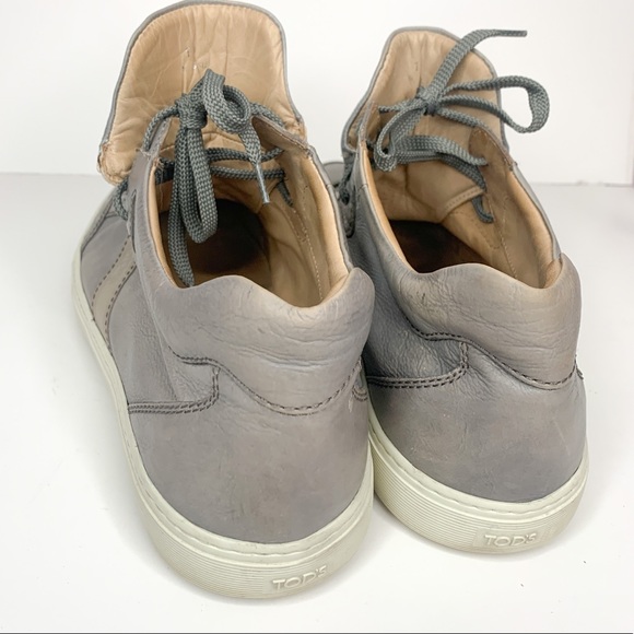 TOD’sGenuine Leather Grey High Top Fashion Sneaker in a size 10 - Picture 12 of 13